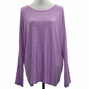 STYLE & Co Lavender Pullover Long Sleeve Sweater 1X
